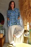 Annie 1972 Point Collar Smock Blouse Mr Blue Skies